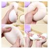 Steamed Bun Squeeze Toy Large Stress Relief Toy Slow Rebound Memory Foam Realistic Bun Shape Cute Desk Toy with Detachable Mini Steamer