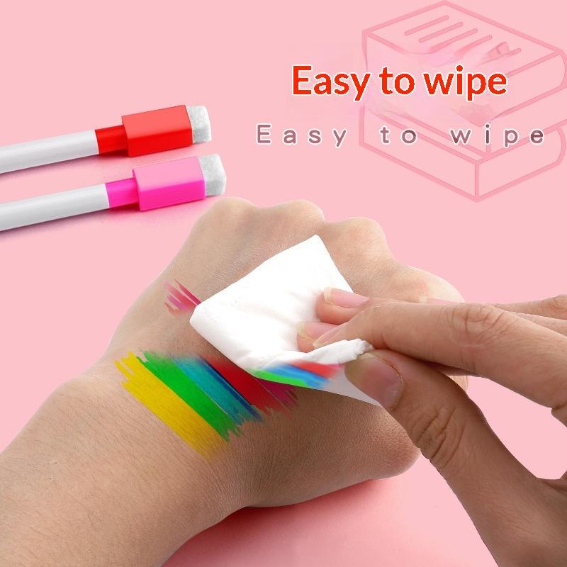 24Pcs Bottled Whiteboard Marker Pen With Brush Erasable Whiteboard Pen Children Erasable Stationery Convenient Storage