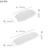 Pure White Ceramic Long Strip Plate Irregular Sushi Plate Dessert Plate Snack Plates Molecular Cooking Specialty Tableware