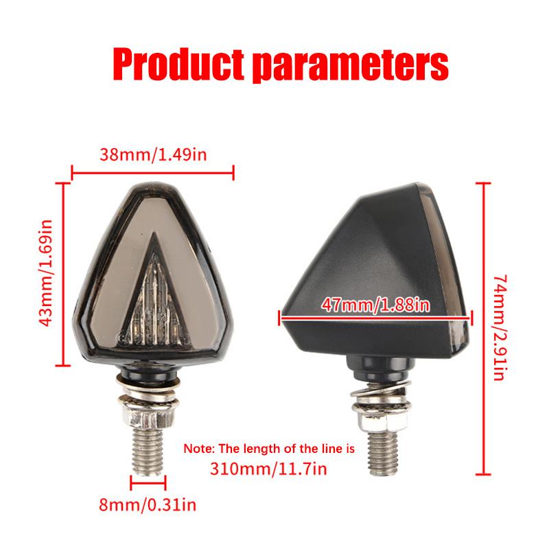 Sinal de Seta LED para Motocicleta CC 12V Luz de Aviso Anticolisão Mini Luz de Sinalização Drone Com Luz Estroboscópica Luz de Seta