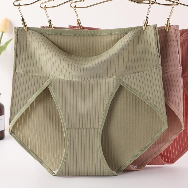 High-Waisted Cotton Support Shorts for Middle-Aged Women - Seamless, Large Size (200 Catties)