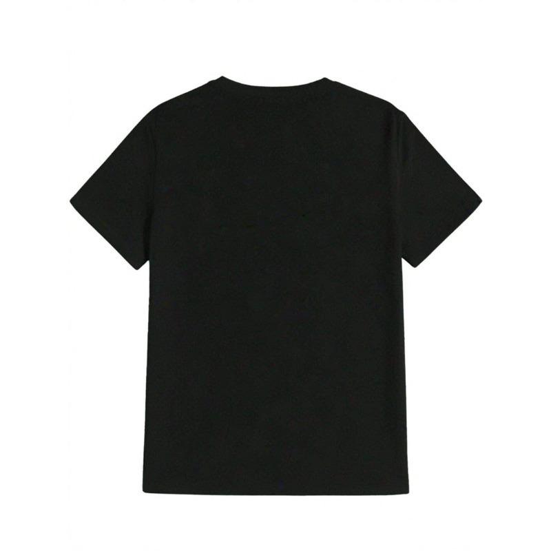 Letní univerzální tričko - Černé pánské tričko s kulatým výstřihem a směsovým materiálem s potiskem sloganu Dexter Morgan The Bay Harbor Butcher