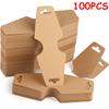 100 Stück 11,9 cm Faltbarer Anhänger für Kleidung Schmuck Haaraccessoires Anhänger 3 Farben erhältlich Beschriftbares Kraftpapier Anhängeetikett