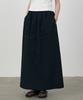 Roeil Flap Pocket Nylon Cargo Long Skirt_Black
