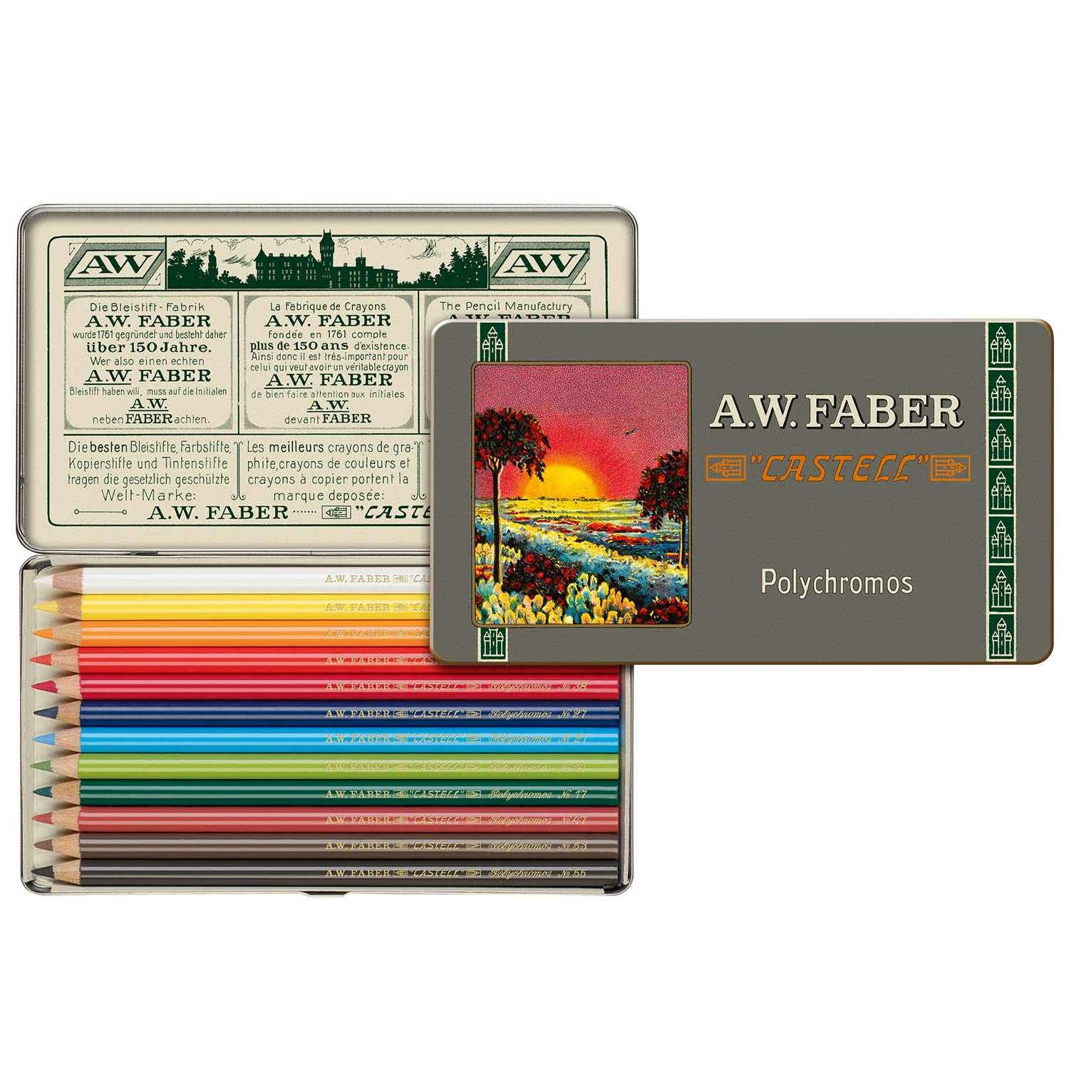 

Faber Castell Limited Edition 111th Anniversary Polychromos Artist Pencils из 12 штук