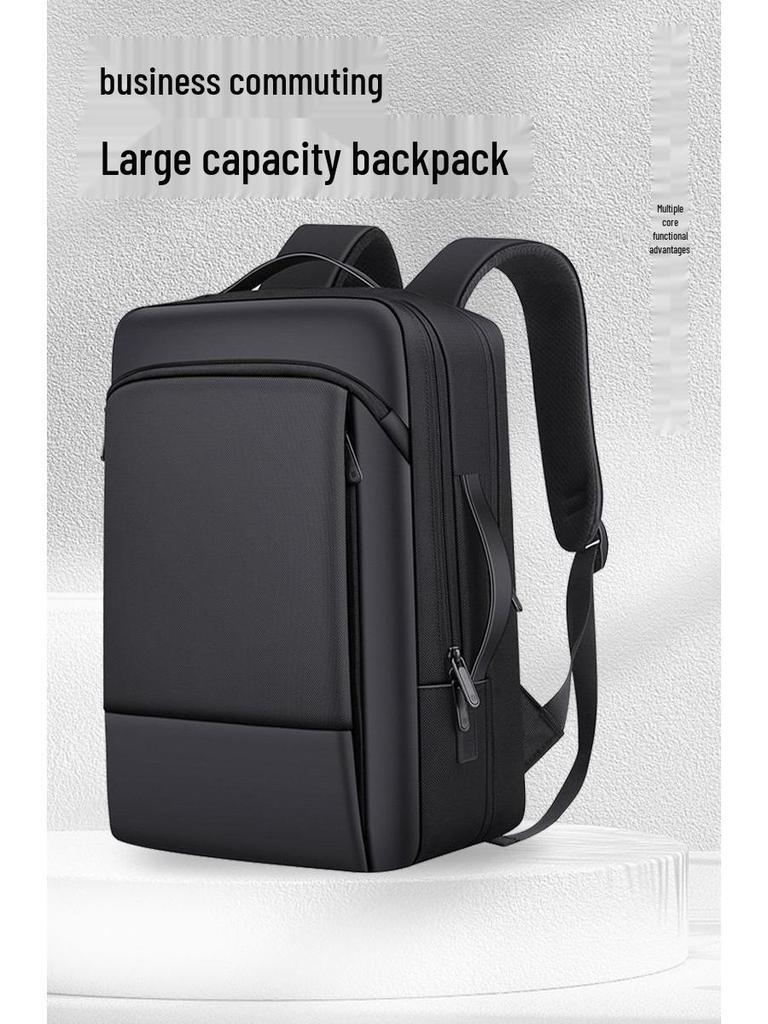 High-End Fashion Waterproof Nylon Backpack: Trendy Large Capacity Unisex Schoolbag & Business Laptop Bag