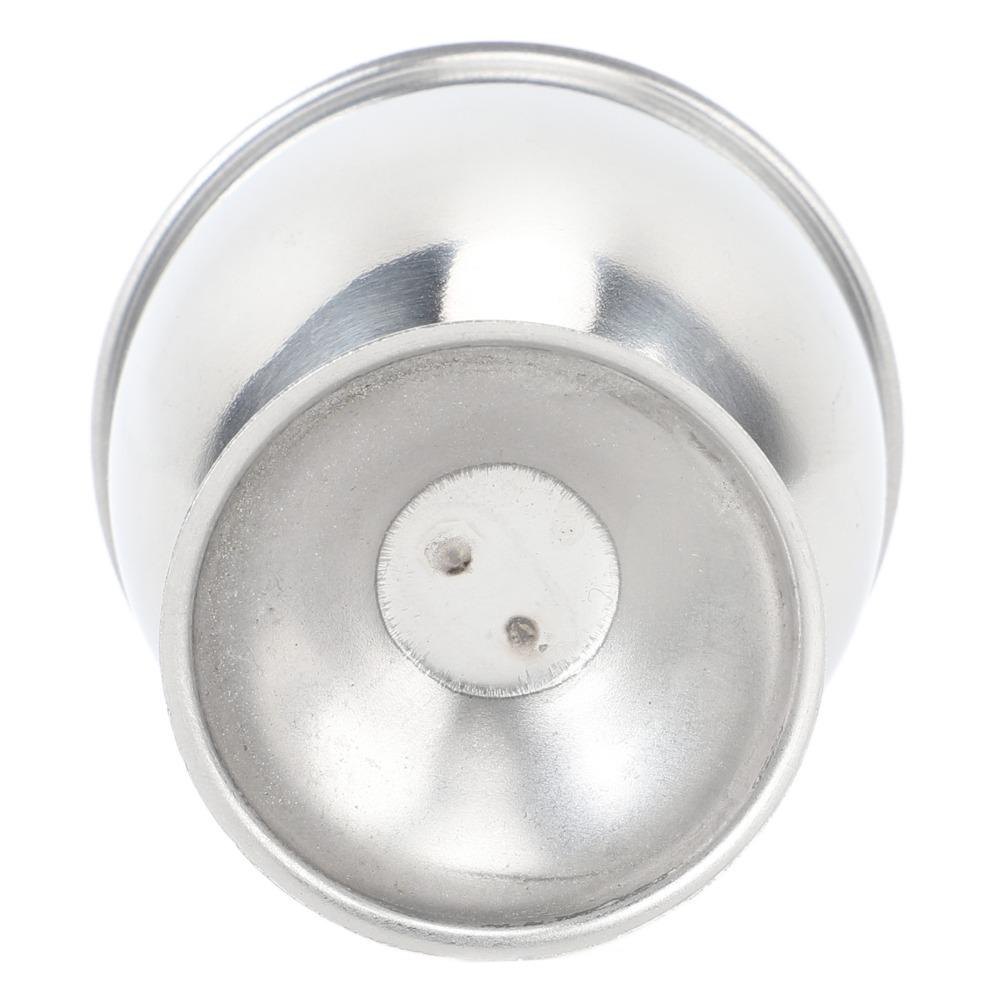 4 Stück zylindrischer Eierbecher rostfreier Stahl Eier serviertablett platzsparend Metallbecher Bar Verkostung