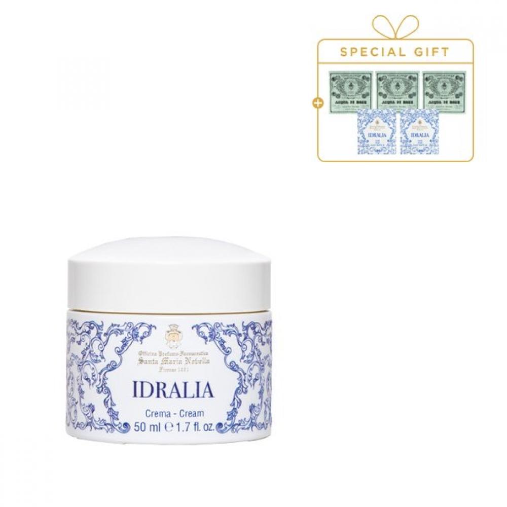 Santa Maria Novella Idralia Cream 50ml  +rose Water 10ml 3 Types + Idralia Cream Single option