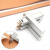 Gürtelschneider Aluminiumlegierung Sandstrahlen Oxidation Mini-Gürtelschneider Manuelles Gerbwerkzeug Leder Schneidstreifen