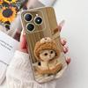 4G Clear For Realme Note 60 Case RMX3933 Luxury Butterfly Love Flowers Cool Lion Painted Phone Case For Realme Note 60X RMX3938