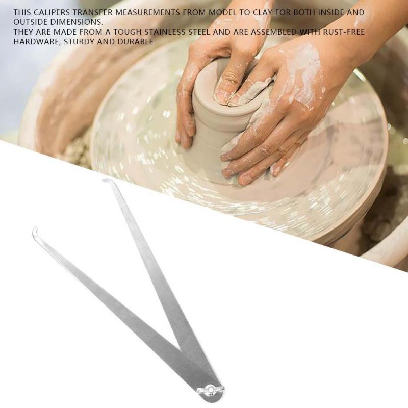 1 Set of Stainless Steel Caliper Clay Pottery Tools Sculpture Ceramic Measuring