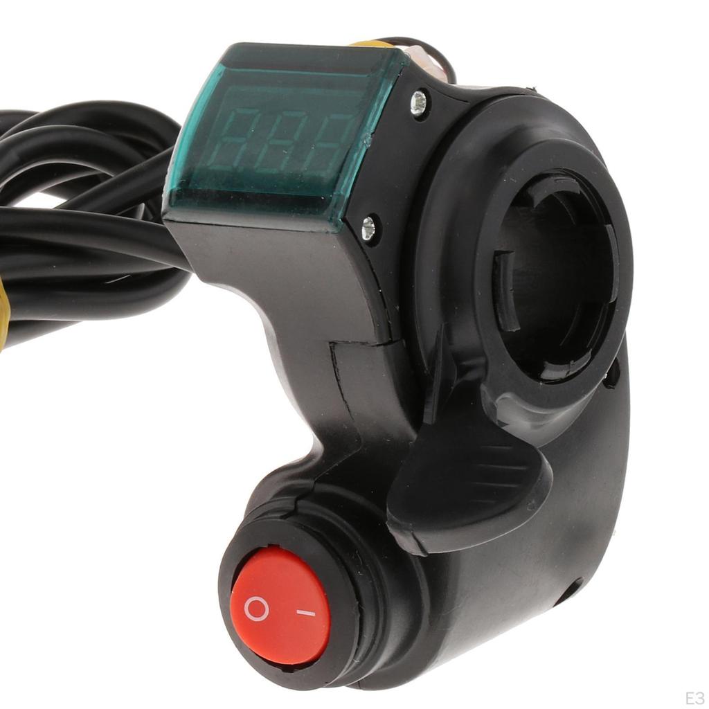 Battery Voltage Display Power Electric Bicycle Twist Throttle Accessory