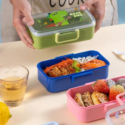 Contenitore per il pranzo Bento per bambini da 700 ml, a prova di perdite, per snack, senza BPA, facile da trasportare, per la preparazione dei pasti dei bambini, per la scuola e le avventure all'aperto