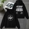 Korea Ateez 2025 World Tour in Your Fantasy Double Sided print Hoodie Unisex Trend Fleece pullover Men women Casual Sweatshirt