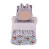 Popular Doll Bed With Flower Pattern Detachable Pillows And Sleeping Bag For Plush Dolls 17cm Plush Figure Doll Display
