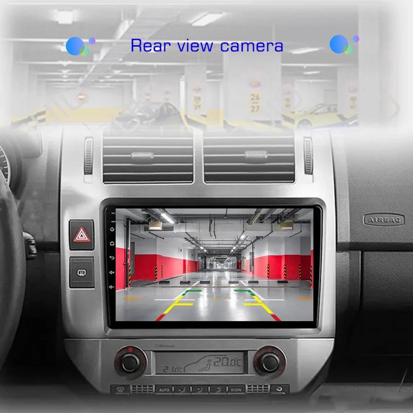 Android 13 Carplay Radio For Volkswagen Polo Mk4 IV 2001-2009 Car Stereo Multimedia Player Android Auto GPS Navigation 2DIN DSP
