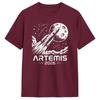 Harajuku T Shirt Beach Artemis Launch To The Moon Hipster T Shirts  Cotton Tshirt for Unisex Y2K Fun Short Sleeve Tees