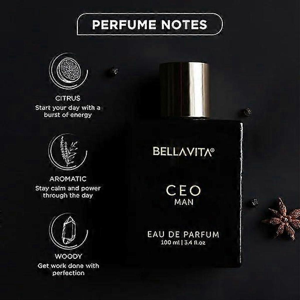 Luxury Men's Perfume Set 2x100ml  Long Lasting Woody and Citrus Fragrance Duo for Day to Night