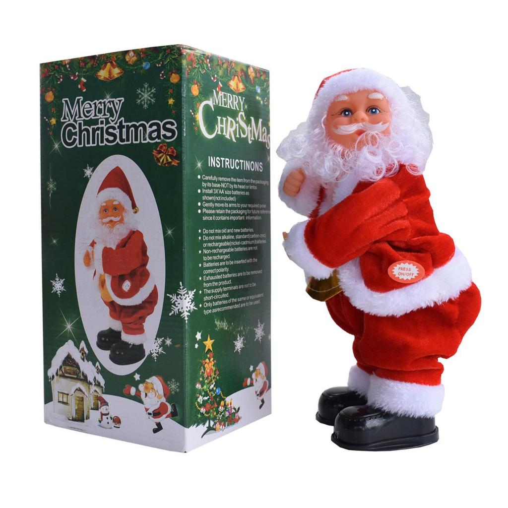 Electric Santa Claus Dancing Ornament - Christmas Music & Motion Decoration Gift