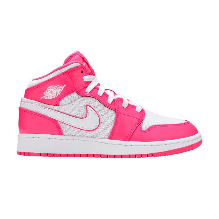 Jordan 1 Mid Гипер Розовый Белый (GS) 38.5