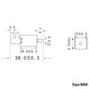 Rubber 2-Position 3-Way Valve Plastic Micro Air Flow Control Valve Micro Gas Flow Control Valve