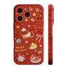 Children's Fun New Year's Cartoon 17 Applies To Apple 17promax Mobile Phone Case Iphone16 Red 15 Soft Case 13 Cute