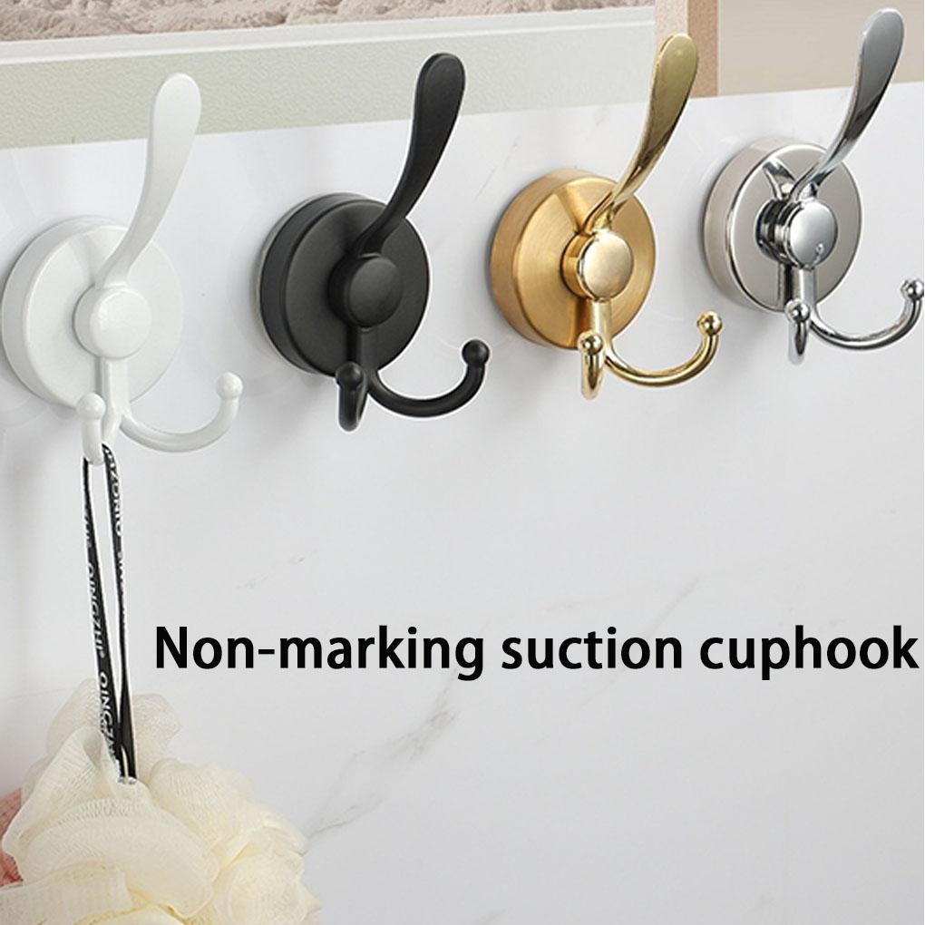 Powerful Vacuum Suction Cup Hooks For Bathroom And Shower Glass Black Towel Hook