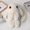 Women's Cute Plush Rabbit Crossbody and Backpack – Versatile and Stylish for Students and Kids