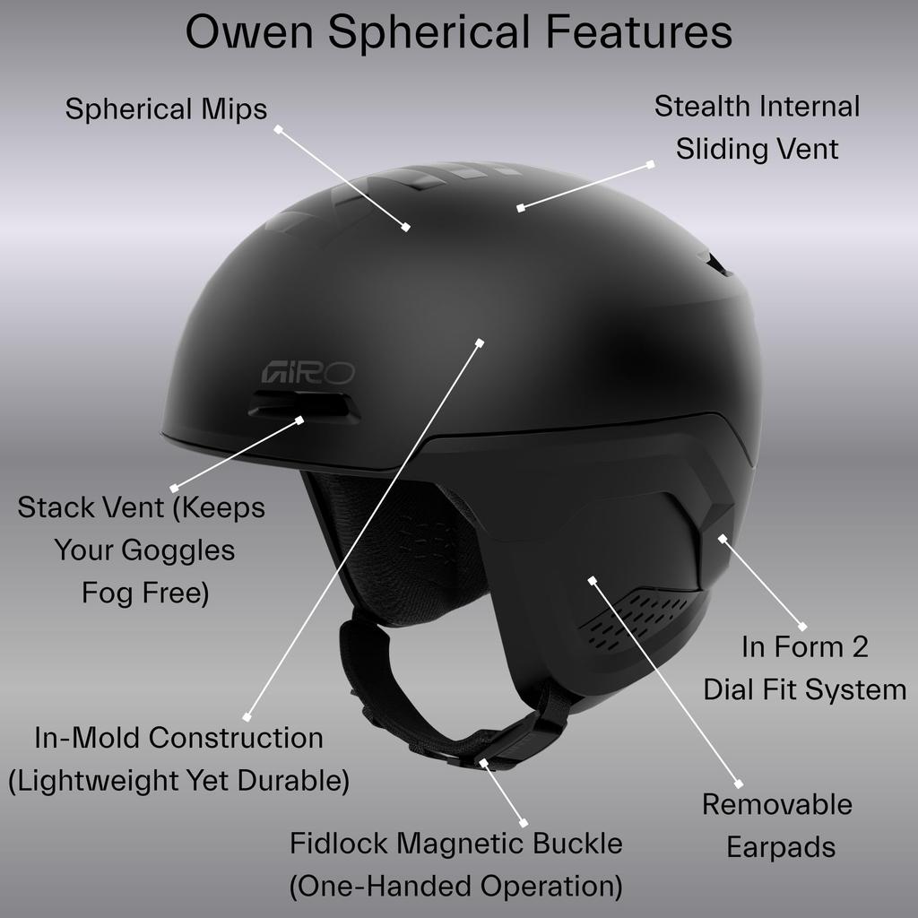 GIRO Owen Spherical Ski Helmet for Men and Official Japanese Product Women, 2026,
