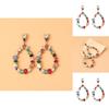 Colorful Teardrop Earrings Trendy Fashion Alloy Plated Women Accessories 2021