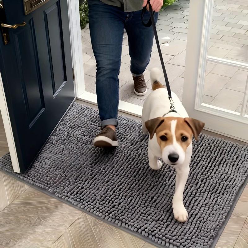 Sheneyron Long-haired Floor Mat, Waterproof and Slip-resistant Floor Mat for Bathroom Entrance Carpet