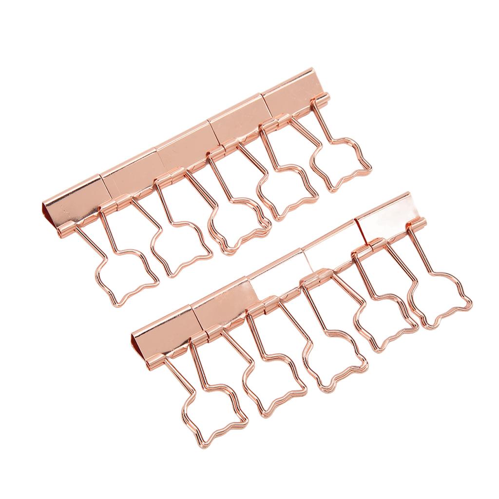 20Pcs Binder Clips Little Bear Design Sturdy Durable Iron Widely Used Paper Clips for Document File Clothes