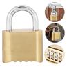 4 Dail Digit Rust Proof Brass Password Lock Combination Padlock Warehouse Cupboard Door Locks