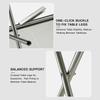 Small Steel Table Easy to Store High-Temperature Resistant Pleasing Quick Installation Stainless Steel Tabletop Foldable