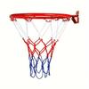 Indoor/Outdoor Wall Mounted Basketball Hoop with Net - Durable and Versatile Sports Equipment