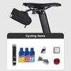 Bicycle Saddle Storage Bag 0.3L Capacity Waterproof Reflective Adjustable Road Mountain Seat Tail Bag Organizer Pouch Cycling Bike Accessories