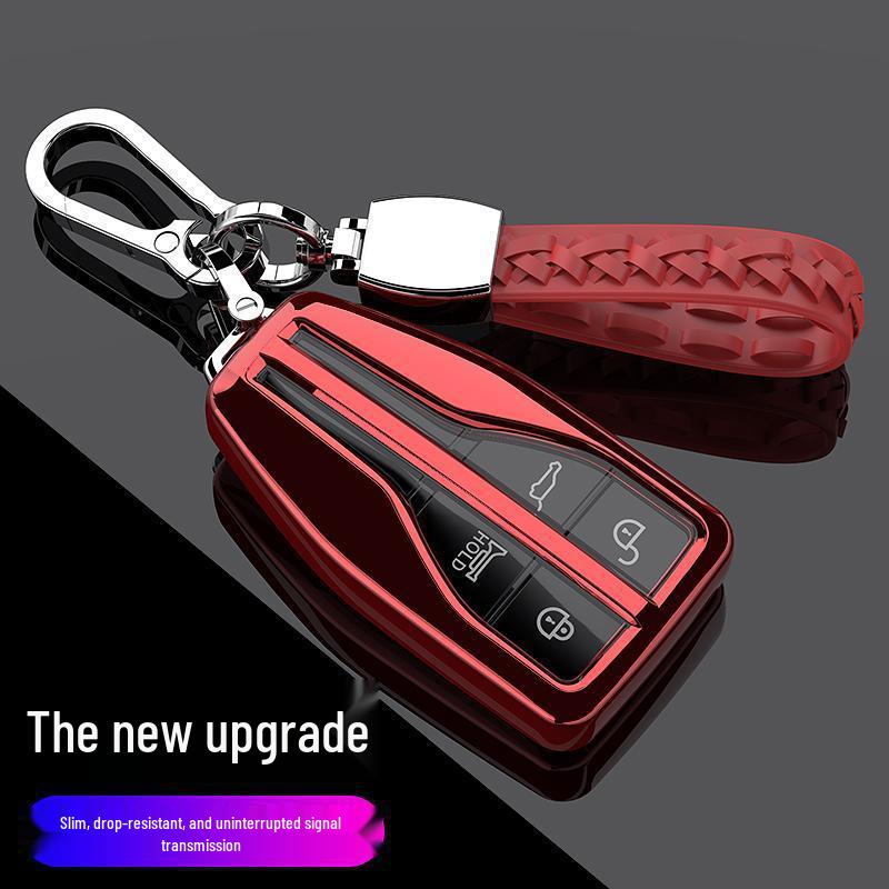 Premium Hongqi H9/HS5/HS7 Key Case with Male Buckle - Elegant Interior Car Decoration for Women
