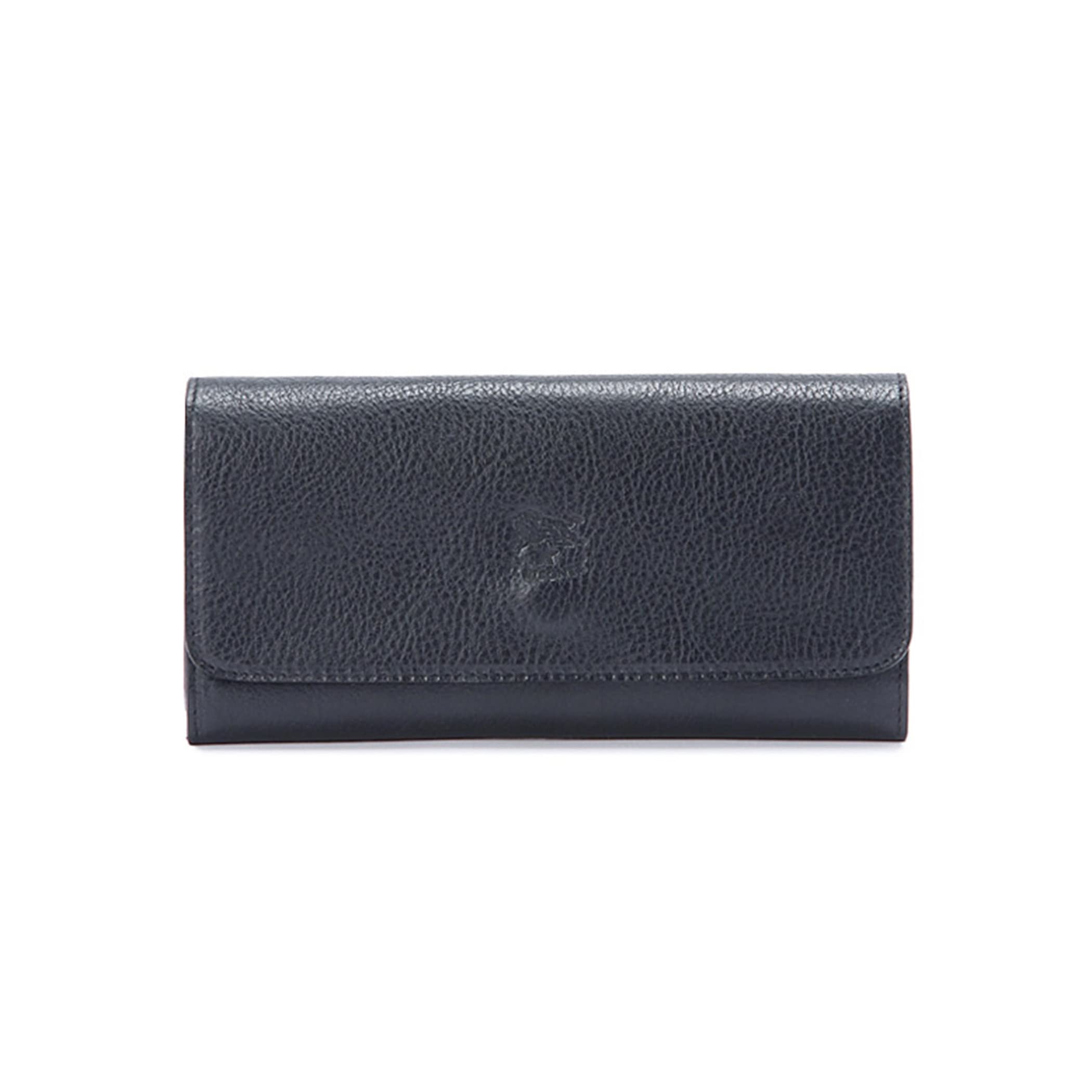 

Long Long Genuine Navy [IL BISONTE] Wallet, Wallet, Leather, Leather, Cowhide, Women s, Men s, Unisex, Navy, Темно-синій