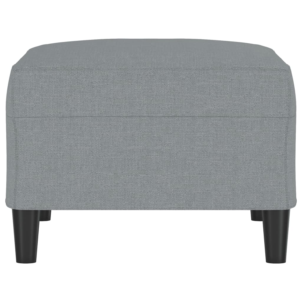 Footstool Light Grey 70 X 55 X 41 Cm Fabric