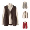 Dam Mode Väst Jacka Ärmlös Enfärgad Dragkedjejacka