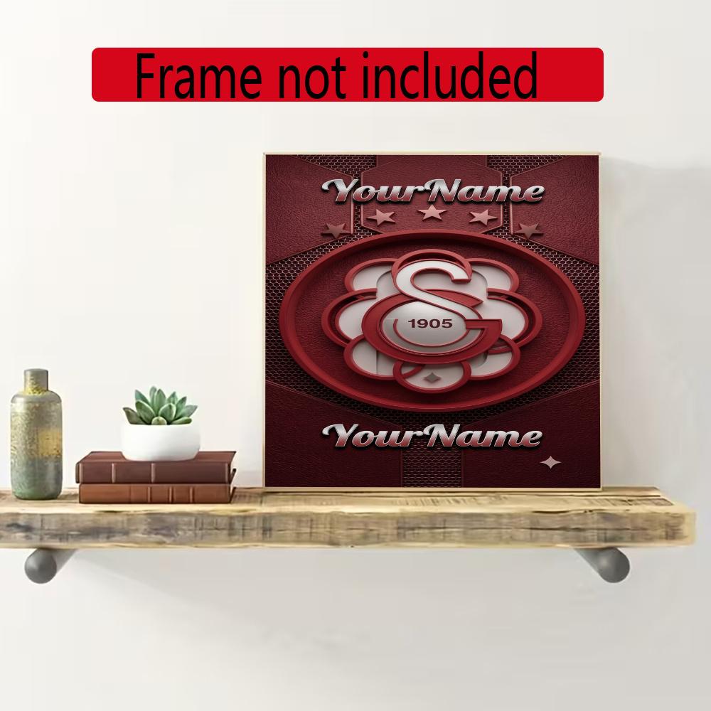 Galatasaray Personalized Name Round Diamond Painting Kit Diamond Embroidery Painting Rhinestones Mosaic Frameless Handwork Decoration Arts