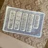 Silicone Nails Art Moulds Accessory Molds Flower Theme Nails Decorative Mold Silicone Texture Suitable for Various Types