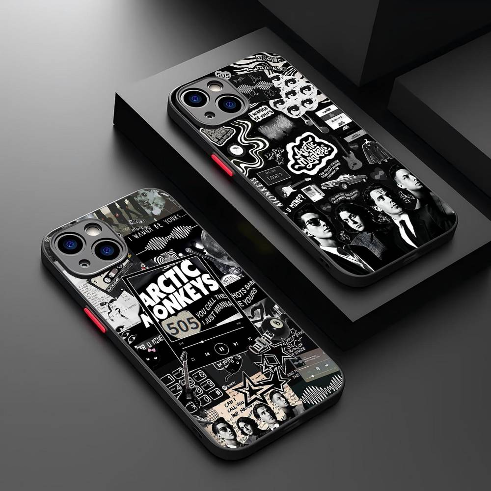 Rock Band A-Arctic M-Monkeys Phone Case For IPhone 16 15 14 13 12 11 Pro Max Plus X XS MAX Black Matte Phone Fundas
