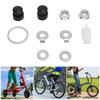 Steel Bicycle Hub Motor Nuts Washer Kit with 12mm Shaft for Universal Bike Component