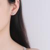 925 Sterling Silver Zirconia Small Hoop Earring For Girls Child Wome Beautiful Aros Huggies Earring Jewelry