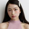 oval velvet hair pin (4colors)