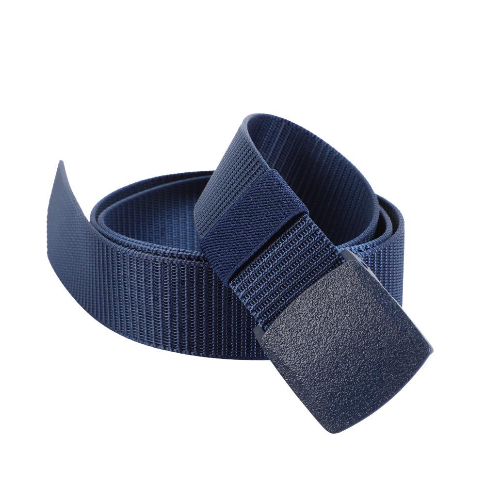Stylish White Woven Nylon and Leather Belt for Stage Performance or Military Training