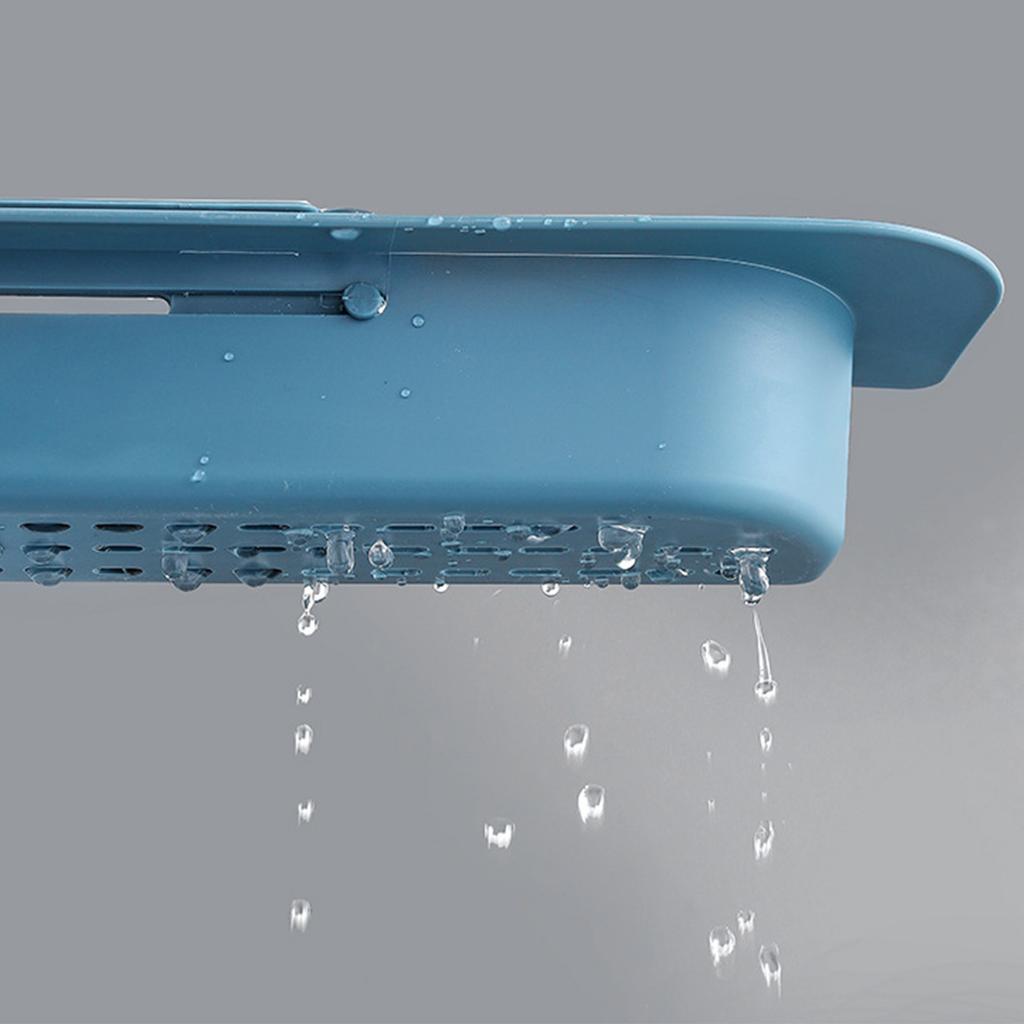 Dřezová baterie Odkapávač Rozšiřitelný Dvouvrstvý Velkokapacitní Dřezový Stojan na Odkapávání Nádobí a Utěrek pro