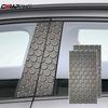 2pcs Honeycomb Car Stickers Waterproof B Pillar Center Column Decor Covers DIY Scratch Resistant Car Styling Decoration Sticker