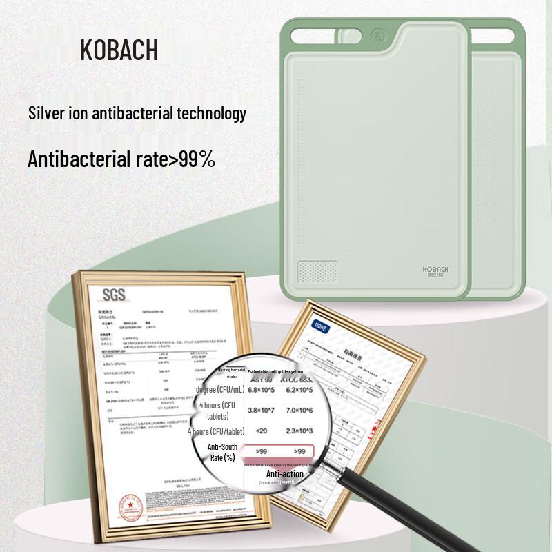 Kangbach Anti-Bacterial Double-Sided Grain Fiber Cutting Board